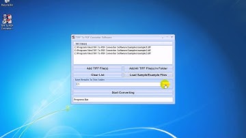 How To Use TIFF To PDF Converter Software