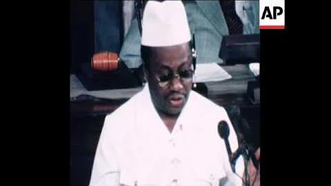 SYND 24 9 76 LIBERIAN PRESIDENT WILLIAM TOLBERT ADDRESSES US CONGRESS