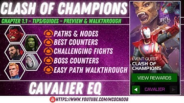 Clash of Champions -  Cavalier Event Quest - Chapter 1.1 - Marvel Contest of Champions - April 2021