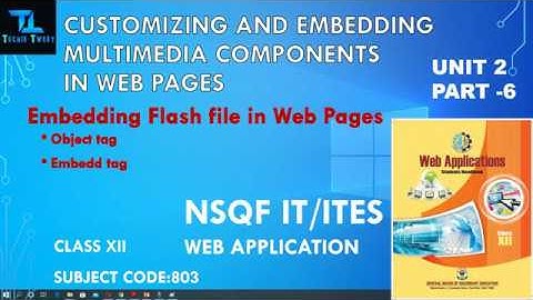 Embed Flash file in Web Page