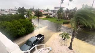 Hurricane idelia update 830 am from the front of my house