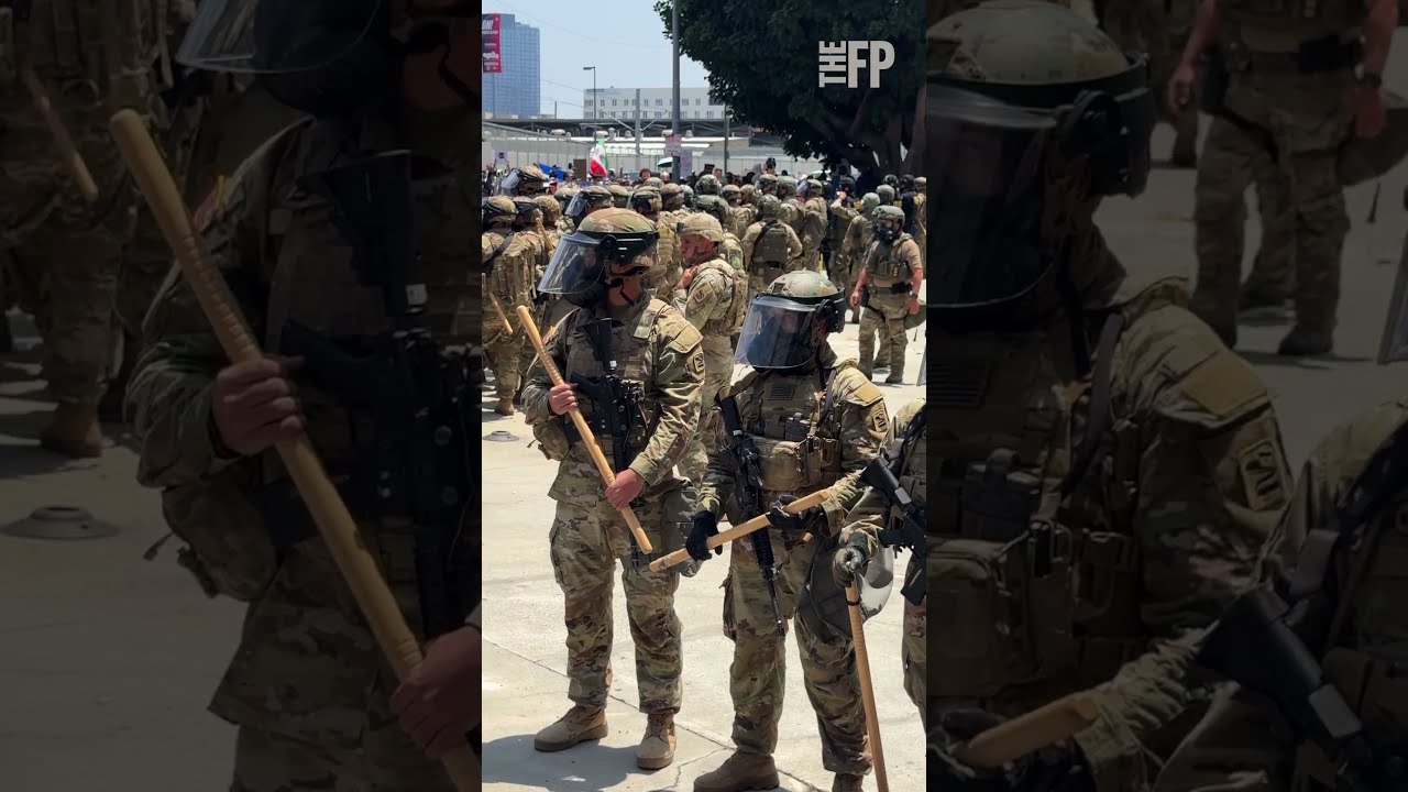 Chaos At L A Anti ICE Protests