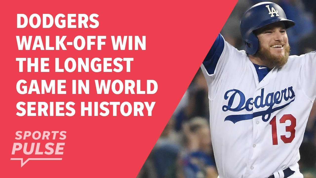 Dodgers walk-off win the longest game in World Series history - YouTube