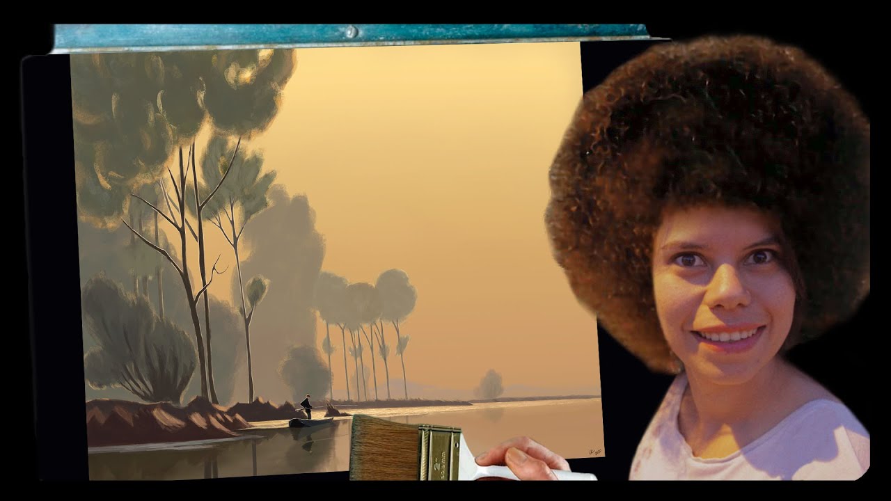 Alexandre-Louis Jacob - Kanolu manzara (Landscape with Canoe) Ustalardan Öğreniyorum Part 28