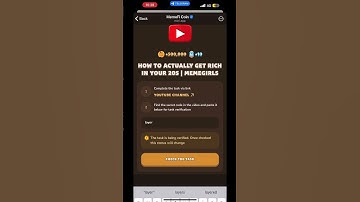 How To ACTUALLY Get RICH In Your 20s | MemeFi 25th August Video | Video Answer |