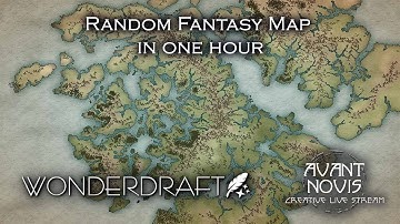 Random Map in one hour(ish) Using Wonderdraft