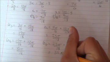 Trigonometric Equations and Inequalities UNIT 6 REVIEW