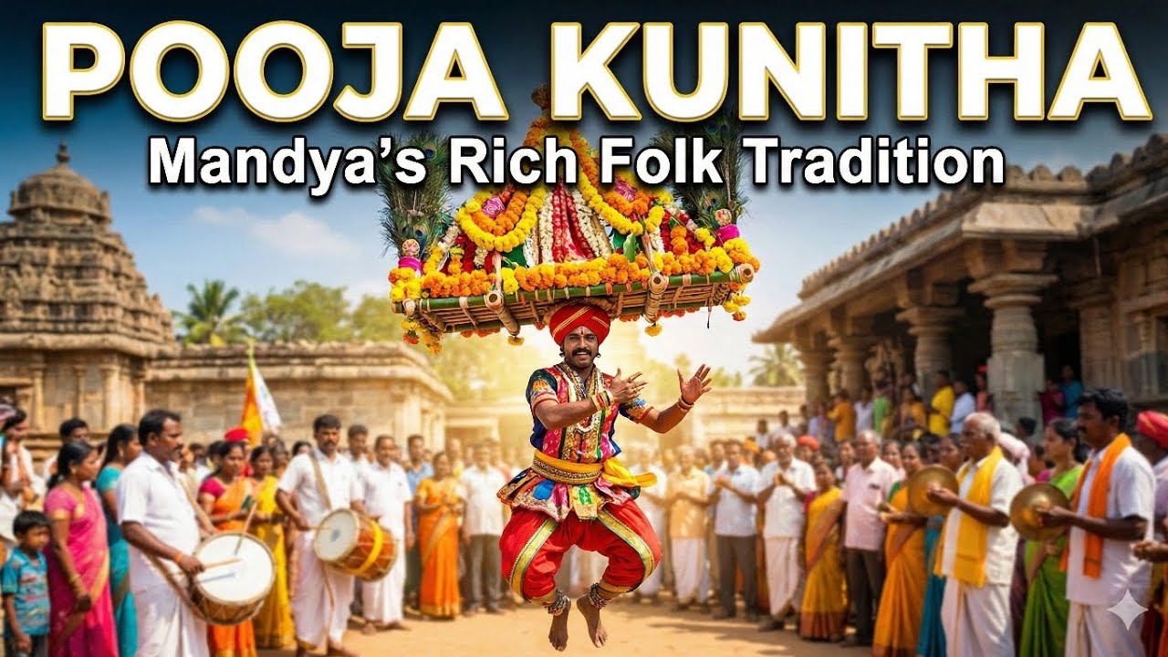 Pooja Kunitha – A Symbol of Mandya District Rich Folk Tradition