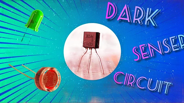 how to make simple dark senser with BC547 transistor|Dark senser circuit|How to make dark senser