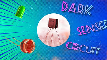 how to make simple dark senser with BC547 transistor|Dark senser circuit|How to make dark senser