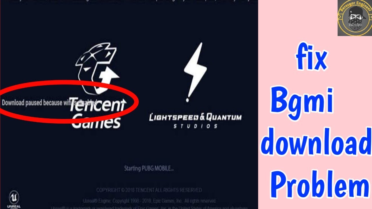 fix Download paused because no network is available problem in Bgmi