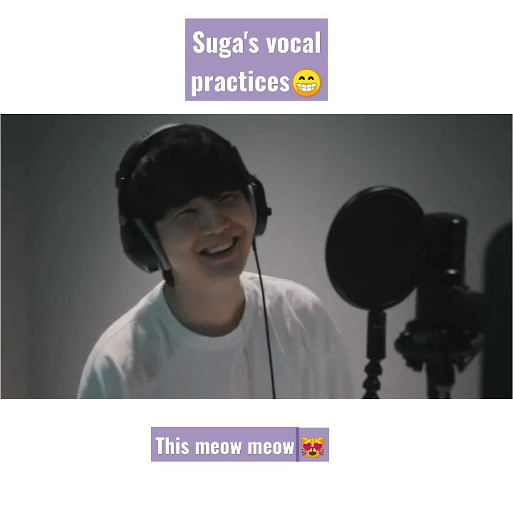 Suga's vocal practices making everyone laugh😁😅😻