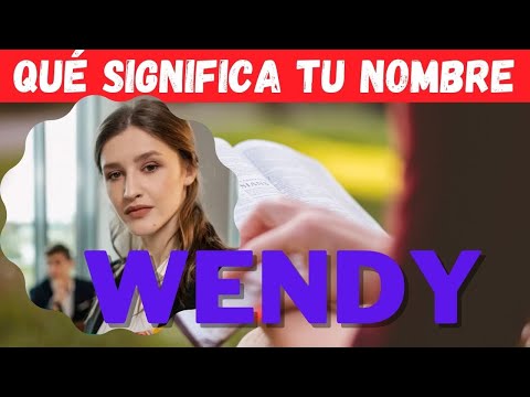 Video: ¿Qué significa Wendy?