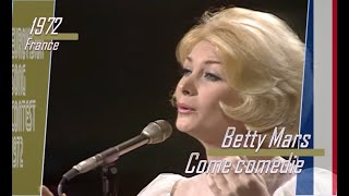 eurovision 1972 France 🇫🇷 Betty Mars - Come comedie ᴴᴰ