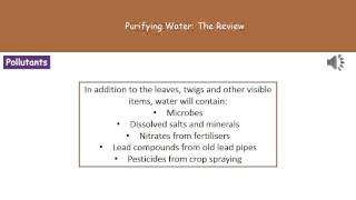 C4 15   Purifying Water Higher Tier Summary