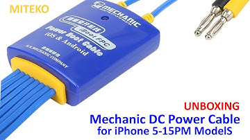 Mechanic iBoot-Power Supply Test Cable, Mobile Phone Boot Device, Android IOS 2025
