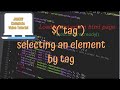 jQuery Totorials #4 - Selecting element by tag