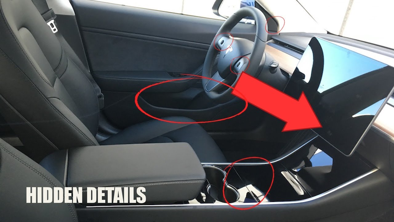 Tesla Model 3 Interior Hidden Details Video