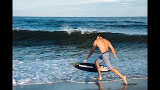 Monmouth Beach Skim Board Drone Session in 4K