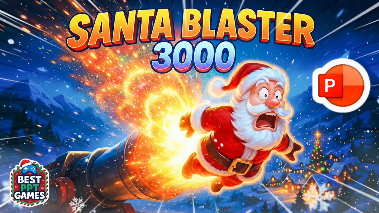 🎄SANTA BLASTER 3000 Christmas Powerpoint Game | Best PPT Games