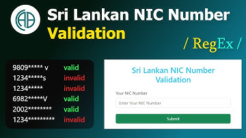 How to add Sri Lankan NIC Number Validation with Regex in Laravel | Step-by-Step Guide