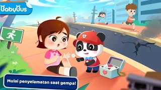 BAYI PANDA KIKI PENYELAMAT GEMPA BUMI | KARTUN BABYBUS INDONESIA screenshot 5