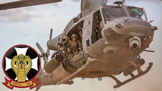 Usmc Vipers Heavy Live Fire From Uh-1Y Venom Helicopters