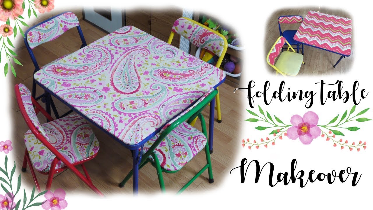 foldable table and chairs for kids