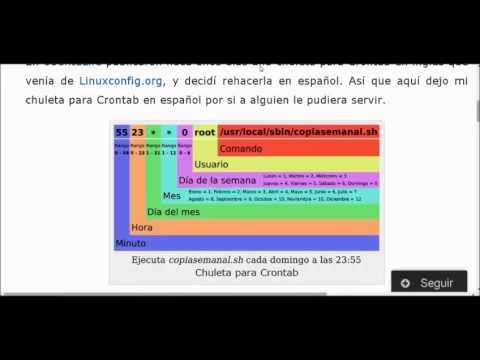 Utilización de Cron para la programación de tareas sobre la raspberry pi