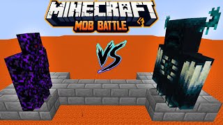 Crying Obsidian Golem vs All Minecraft Mobs in minecraft battle - Warden -  Ferrous Wroughtnaut