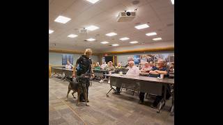Coffee with a Cop: K9 Kai Demonstrates His Skills