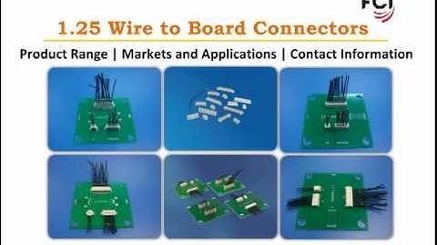 1.25 mm Wire to Board Connectors from FCI