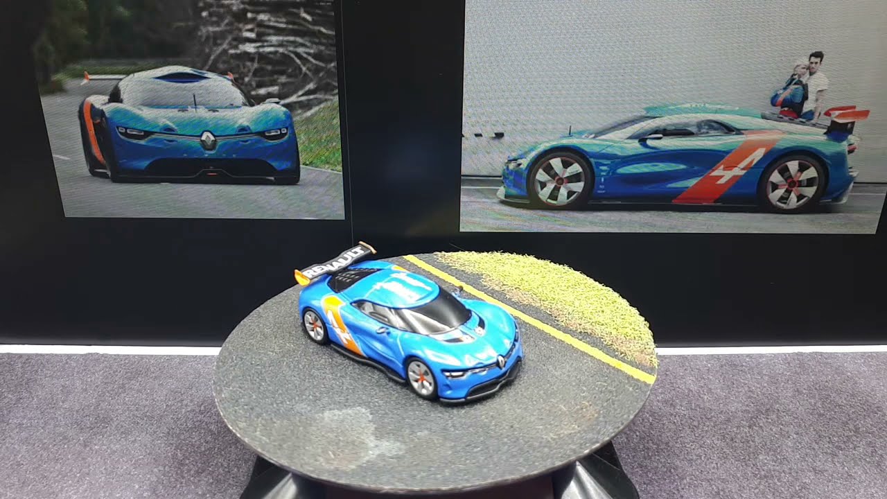 1/63 Alpine A110-50 by Majorette with 3D printed wheels , diecast