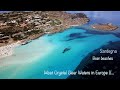 Sardinia 4k drone footage  the most beautiful beaches  best crystal clear waters in europe