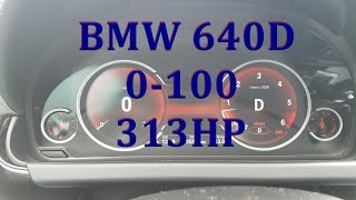 BMW F13 640d 0-100 km/h Acceleration