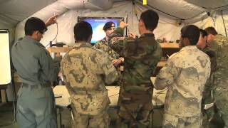 Afghan soldier teaches Explosives Hazard Reduction Course