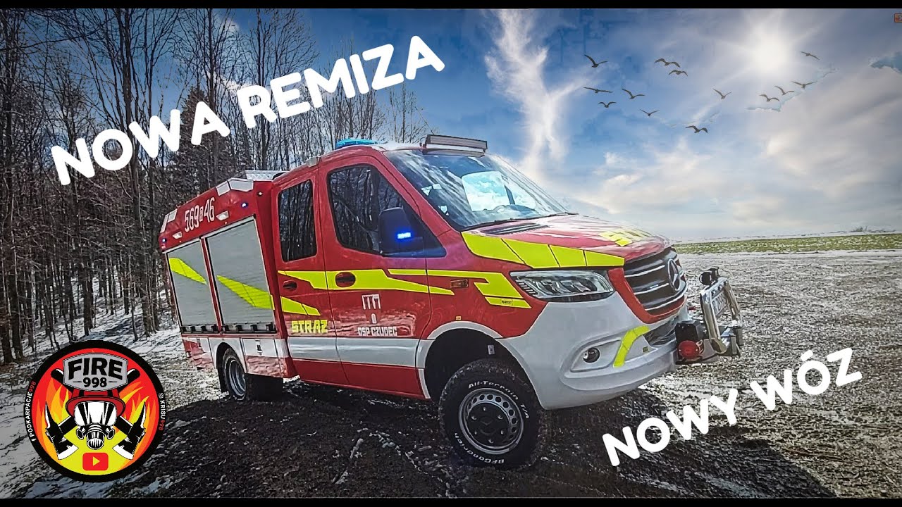 NOWA REMIZA, NOWY WÓZ | LEKKI MERCEDES SPRINTER / PERFEKT - ZMIANY W OSP CZUDEC 2023