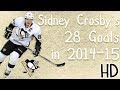 Sidney Crosby's 28 Goals in 2014-15 (HD)