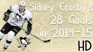 Sidney Crosbys 28 Goals in 2014-15 (HD)