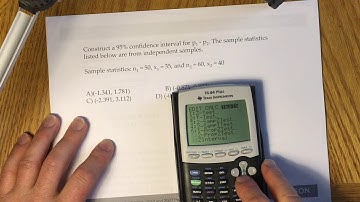 Constructing a Confidence Interval for P1 - P2 (Example 1)