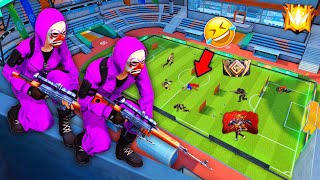 HICIMOS EL RETO CAMPERO EN EL NUEVO ESTADIO DE FUTBOL 🤣 FREE FIRE