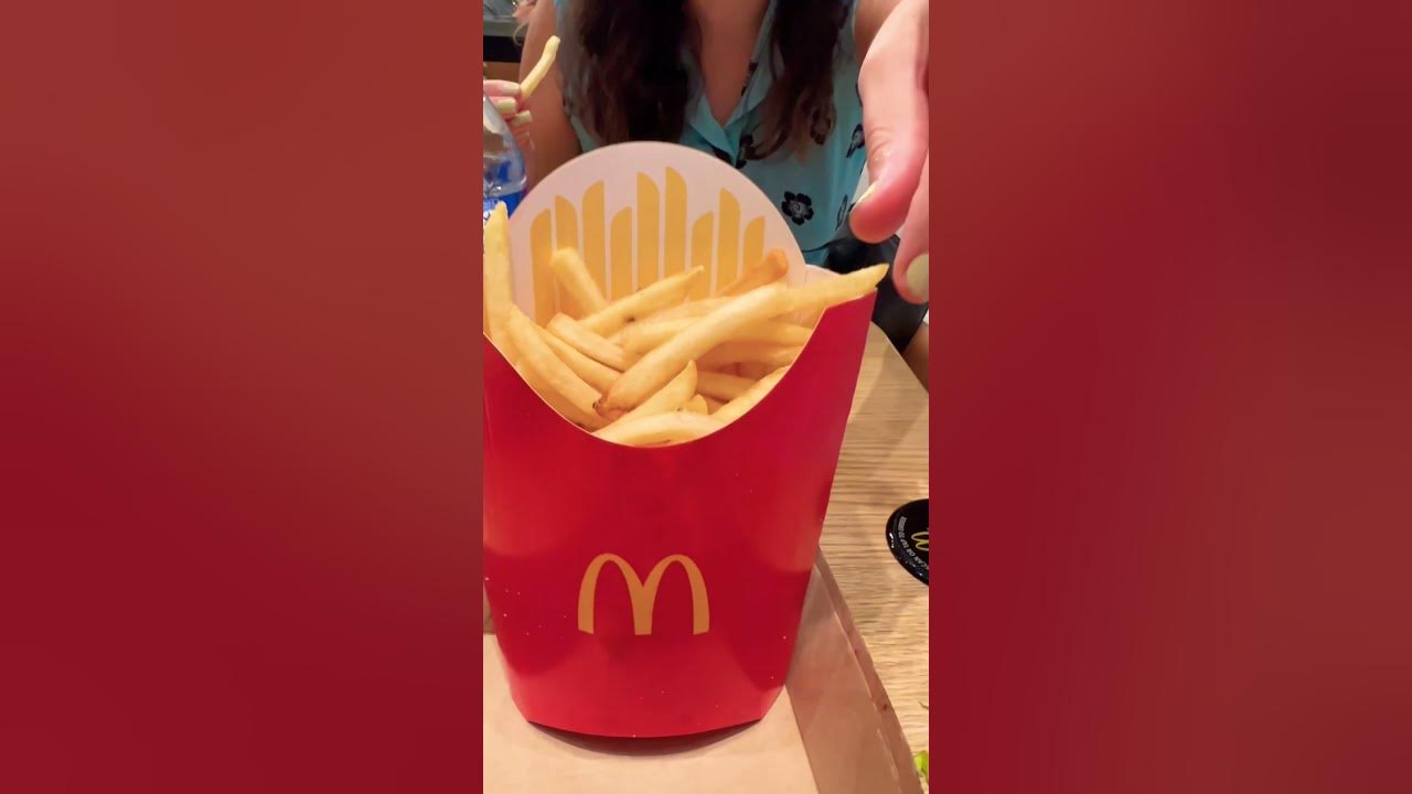 If you want a burger eat a burger if you want a french fry mcdonalds