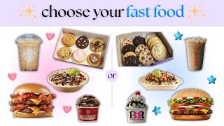 Pick Your Ultimate Fast Food Feast This Or That Food Challenge