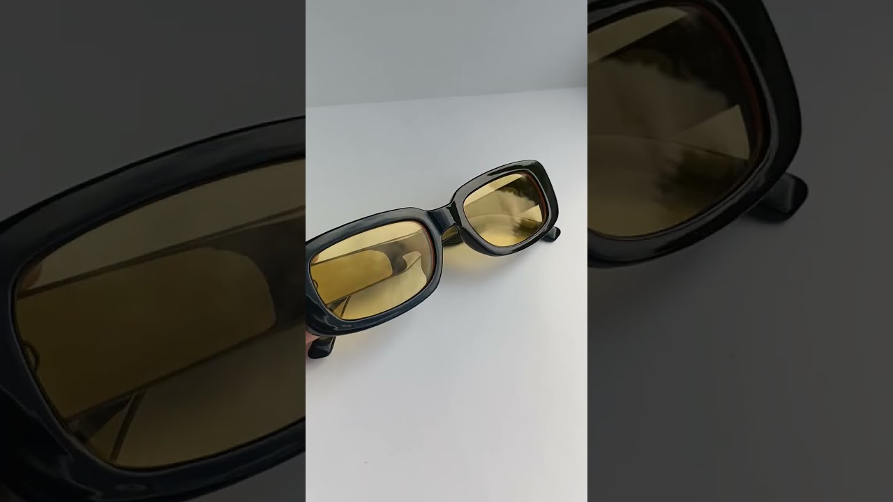 Солнцезащитные очки ЖЕЛТЫЕ #очки #видео #солнцезащитныеочки #аксессуары #распаковка #обзор картинки