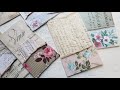 Craft with me - Pretty Vintage Wallpaper pockets for your Junk Journal