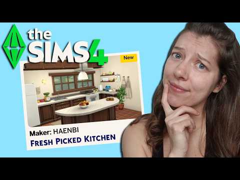The Sims 4 Marketplace Fresh Picked Kitchen by HAENBI Maker Pack Review | OhcluckGames