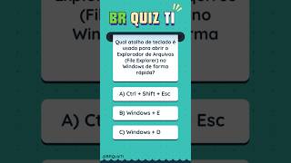 Quiz Atalhos do Windows | Teste seus conhecimentos - Pode cair em concursos SE LIGA! 💾  #1 #quiztime