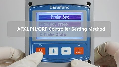 How to operate the basic setting of Daruifuno APX1 series online PH/ORP controller?