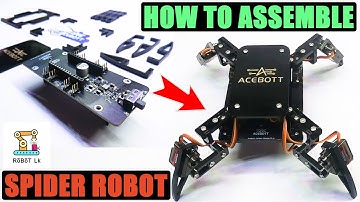 ACEBOTT ESP8266 Quadruped Bionic Spider Robot With Arduino | 8DOF | Robot Lk | How To Assemble