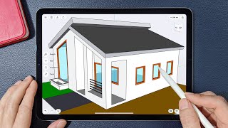 Modeling a House 🏡 on iPad | Shapr3D screenshot 3